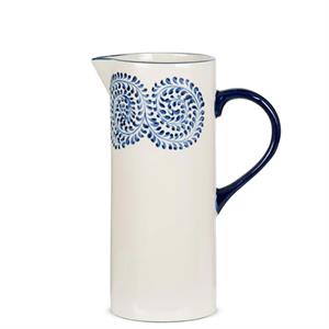 Nkuku Eshani Ceramic Jug Indigo